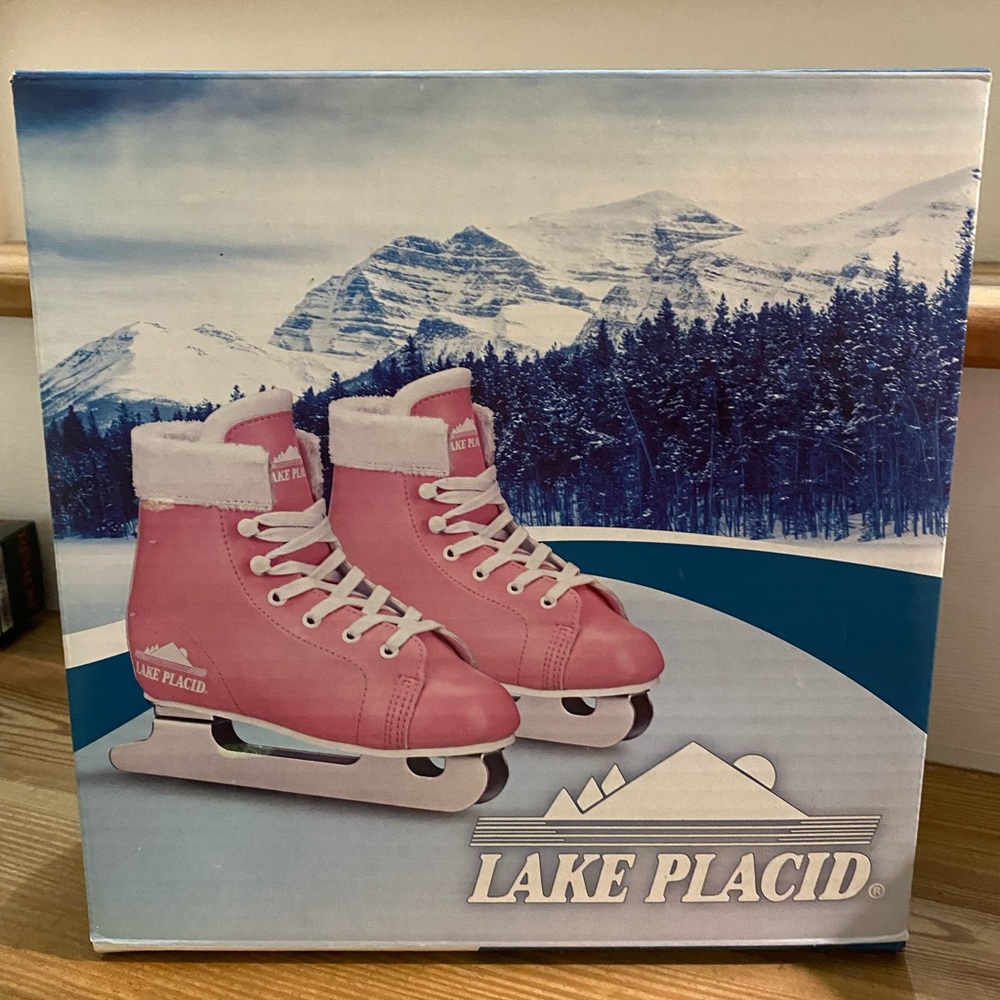 Little girl ice skates
